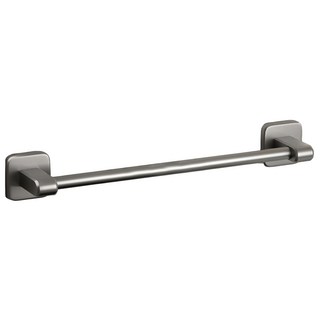 毛巾桿 太空鋁合金 免釘膠 打孔安裝, 60cm, 槍灰色, 1組