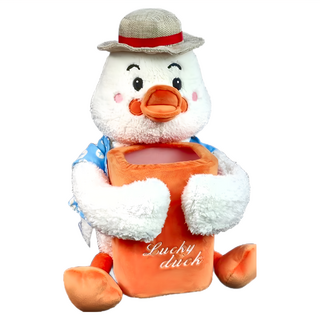 車用垃圾桶 汽車面紙盒 塑膠+PP棉 27*40cm, 草帽鴨, 1個