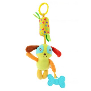 OhBabyLaugh 多功能安撫掛鈴 狗狗風鈴, 可愛布偶搖鈴掛飾, 1個