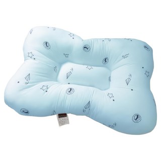 SIMBALION 雄獅 奶油獅 星空飛行 美國防蹣抗菌可水洗物理健康止鼾枕, 藍色, 1個