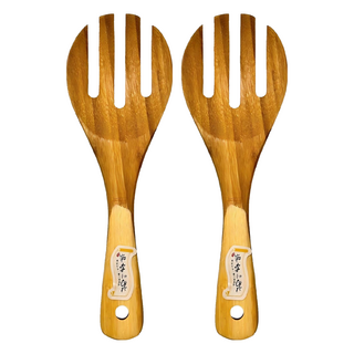 菊川本味 雙色三叉竹飯杓 26*8.3cm, F73, 2支