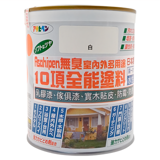 ASAHIPEN 無臭室內外多用途10項全能塗料 白色 700ml 1罐