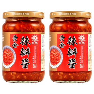 江記 黃金辣瓣醬 無添加 非基因改造黃豆, 360g, 2罐
