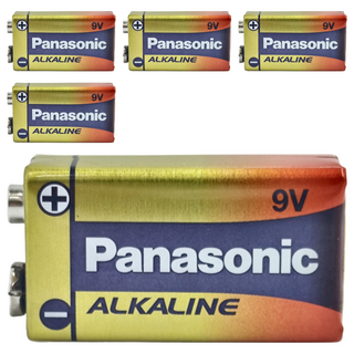 Panasonic 台灣公司貨 鹼性電池 9V, 5個