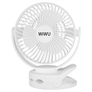 Wiwu 多功能USB夾式涼風扇 二代 原廠保固, 白色, MY-W026