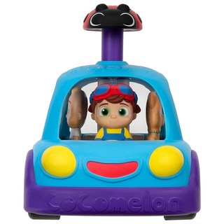 CoComelon 可可瓜 Push 'N Sing 家庭音樂車，燈光和聲音，4首最喜歡的歌曲，可更換角色, 1個