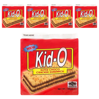 Kid-O 日清 三明治餅乾 巧克力口味, 濃郁不甜膩，讓人回味無窮, 136g, 5袋