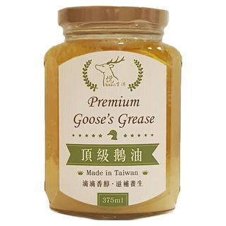 悅生活 極鮮 黃金3A頂級原味款鵝油, 台灣產, 375ml, 4罐