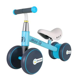 PUKU 企鵝 Mini Q幼兒滑步車 靜音輪設計安全轉向, 藍色, 49cm, 1台