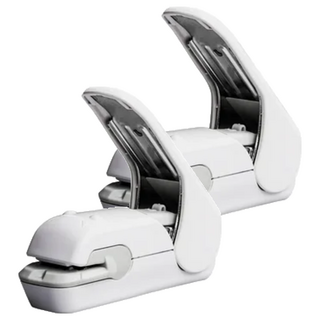 KOKUYO 國譽 Harinacs 無針訂書機美壓版5枚, 白色, 2個