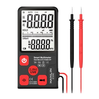 HANLIN ES9C 萬用測電表 LCD顯示屏幕 600V AC/DC, 1個