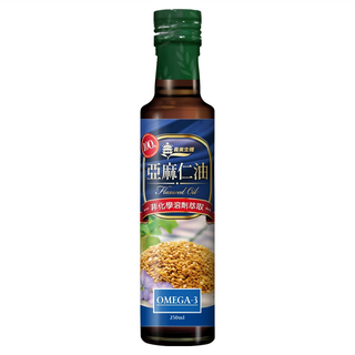 義美生機 亞麻仁油 非化學溶劑萃取 Omega-3, 250ml, 1瓶
