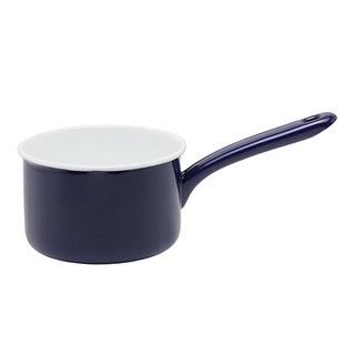 TSUKI-USAGI 月兔印 琺瑯單手小牛奶鍋, 13cm, 海軍藍色, 1個