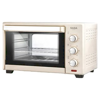 SABA 旋風烤箱 SA-HT11 30公升 雙層強化玻璃隔熱 六種火力選擇 1200W 防燙設計手把 100-230℃可調溫度控制