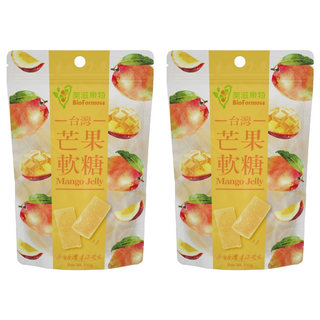 BioFormosa 美滋果物 台灣芒果軟糖 100g 口感鮮甜Q軟 全素可食, 2包