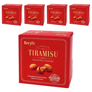 Beryl's 杏仁夾心提拉米蘇風味牛奶巧克力 65g, 5盒
