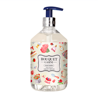 BOUQUET GARNI 沐浴乳 Rose Garden 持香6小時以上 溫和去角質及鎮靜保濕肌膚, 520ml, 1瓶