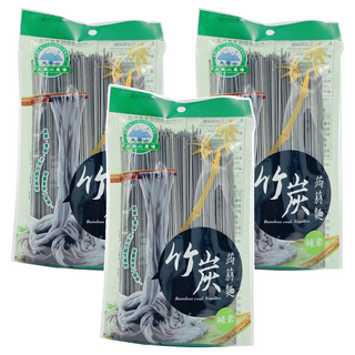 大雪山農場 竹炭蒟蒻麵, 250g, 3包