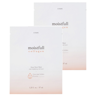 ETUDE 水足感膠原高保濕精華霜面膜, 1入, 2片