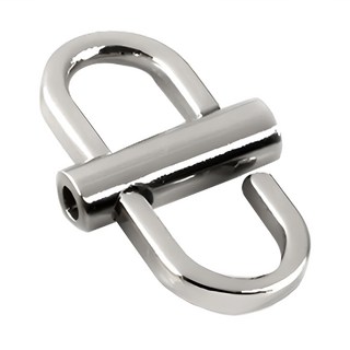 金屬調節扣 包包扣環/包包調節扣/手鍊扣/包包鏈條/包包配件/包包扣/包包調整扣/鏈條扣 100g 5個, 銀色, 2.2 x 1.2cm