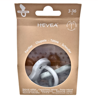HEVEA 彩色拇指型奶嘴 2入, 100%天然乳膠，可回收環保包材, 3個月以上, 1組