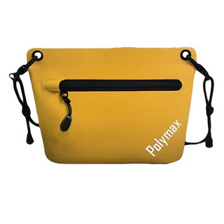 Polymax 寶麗美斯 防水隨身三角包, 芥末黃