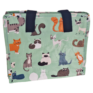 Rex LONDON英國 學生上學最佳多功能環保萬用袋 可裝美術用品/球衣鞋/餐盒餐具等各類物品, 萌貓樂園, 1個