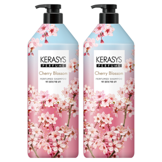 KERASYS 香氛洗髮精 Cherry Blossom，持久清新香氣，溫和清潔，滋養保濕, 1L, 2瓶