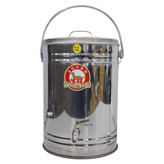 生旺 kitchen NO.1 不鏽鋼高效保溫保冷茶桶 附水龍頭, 304不鏽鋼, 12L, 台灣製, WT100-12-BR, 1個