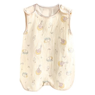 愛北鼻 棉花糖背心式防踢被, 柔軟舒適透氣, 多款可愛圖案, XL, 月亮大象