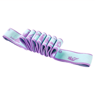 理享家 9分格體式 瑜珈健身拉力繩, 藍紫色, 1條