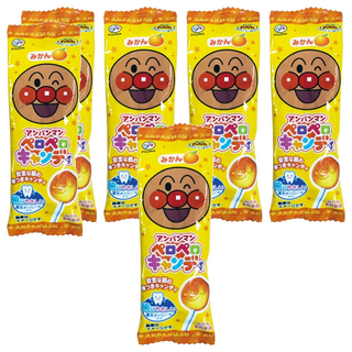 FUJIYA 不二家 麵包超人棒棒糖 隨機口味, 8g, 6包