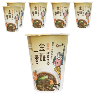 金龍一番 紅燒牛肉杯冬粉, 低熱量低GI, 沖泡3分鐘, 6入