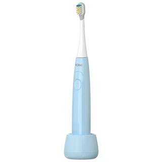 sOlac 兒童音波震動牙刷 獨家三種音波震動模式 迷你刷頭 深層清潔齒縫不傷牙齦 美國進口杜邦刷毛, SRM-K7B, 天空藍, 1支