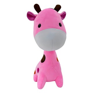 AllBeMine 歐比邁 站姿長頸鹿娃娃玩偶, 粉色, 1個