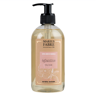 MARIUS FABRE 法鉑馬賽 香氛液體皂 野玫瑰 400ml，天然植物油，溫和潔淨，法國原裝進口, 1瓶