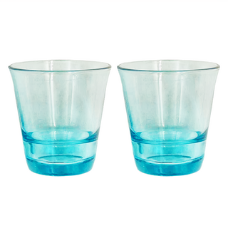 TOYO-SASAKI GLASS 東洋佐佐木 Spah堆疊水杯2入組 210ml 玻璃杯, 藍色, 1盒