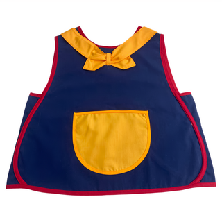 日系水手領結幼兒輕便圍兜 10號, 香橙橘, 1件, 1件