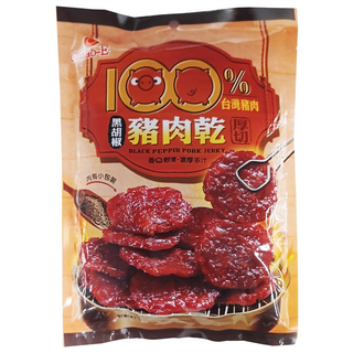 Chiao-E 巧益 厚切黑胡椒豬肉乾, 120g, 1包