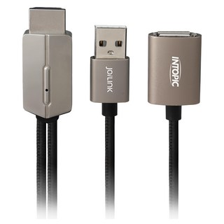 INTOPIC 廣鼎 三合一手機HDMI輸出線 支援iOS/Android 200cm, CB-UTH-02, 1組