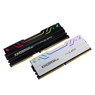 AITC 艾格 KINGSMAN 16GB(8GBX2) 3200 UDIMM 桌上型電競超頻記憶體 RGB DDR4 台灣製造五年保固, 1組