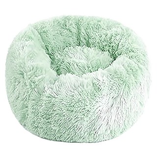 毛絨深度睡眠寵物睡窩, 1個, 果綠色