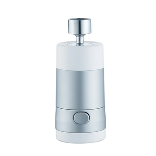 磁吸抽拉雙模式增壓水龍頭, 冷熱出水, 花灑脈衝出水, 電鍍+PVC, 1個, 125 x 52 x 22mm