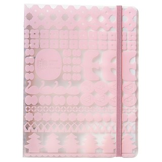 KING JIM 大人貼紙收集活頁本, 粉色, PP材質, 175x235x30mm, 20頁, 1個