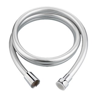 WIDE VIEW PVC銀離子抗菌五層加厚防爆防纏繞沐浴軟管 耐用防打結, 2m, 銀色