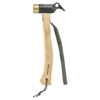 Naturehike 挪客 實木手柄露營錘 2.0版 NH20PJ083, 原木色 + 黑色, 1支