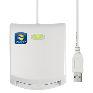 aibo EZ100PU 多功能IC晶片讀卡機 白色, 支援網路報稅、轉帳，操作簡單, ICCARD-EZ100PU-2, 1個