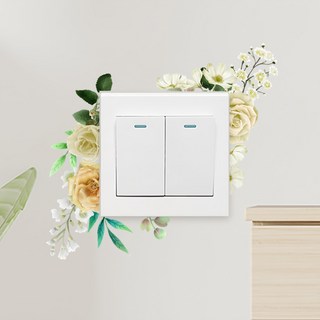 WE CHAMP 開關貼3個組 WTB-055, 山茶花