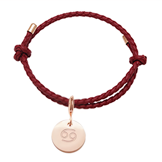 RADIANT STAR 璀璨之星 占星物語可換墜飾星座符號可調式真皮編織手環