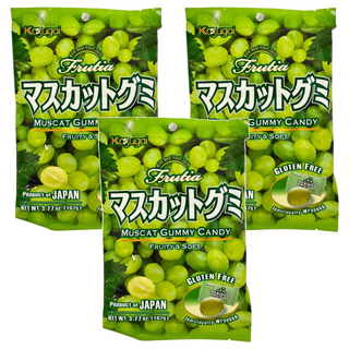 Kasugai 春日井 果汁軟糖 白葡萄味, 107g, 3袋